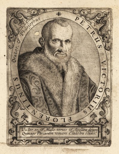 Piero Vettori, İtalyan yazar. by Theodore de Bry