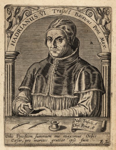 Papa 6. Adrian by Theodore de Bry