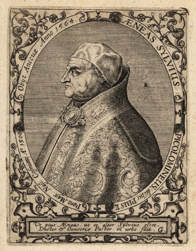 Papa II. Pius by Theodore de Bry