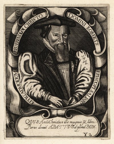 Robert Abbot, Salisbury Piskoposu by Theodore de Bry