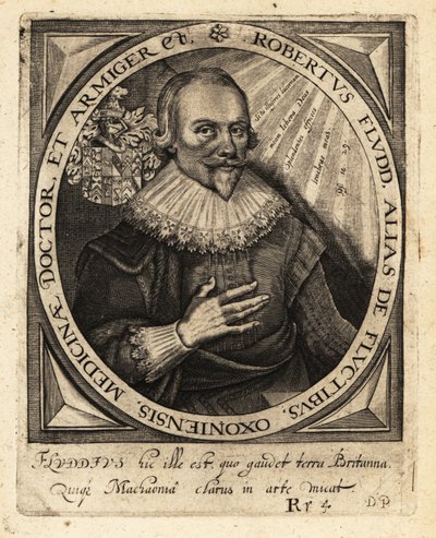 Robert Fludd, İngiliz Paracelsian doktor. by Theodore de Bry