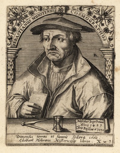 Sebastian Münster, Alman kozmograf. by Theodore de Bry