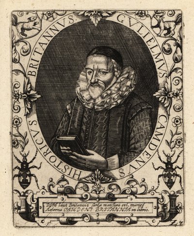 William Camden, İngiliz antikacı. by Theodore de Bry