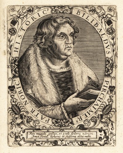 Willibald Pirckheimer, Alman avukat. by Theodore de Bry