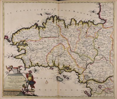 Ducatus Britanniae tabula cum omnibus suis provinciis nova descriptio by Theodorus Danckerts