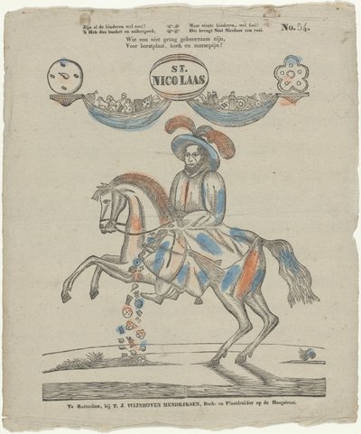 St. / Nicolaas (nesne üzerindeki başlık) by Theodorus Johannes Wijnhoven Hendriksen