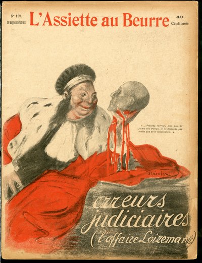 “L’Plate au beurre””, 129 numara, Renklerde Hicivli Kapak by Théophile Alexandre Steinlen