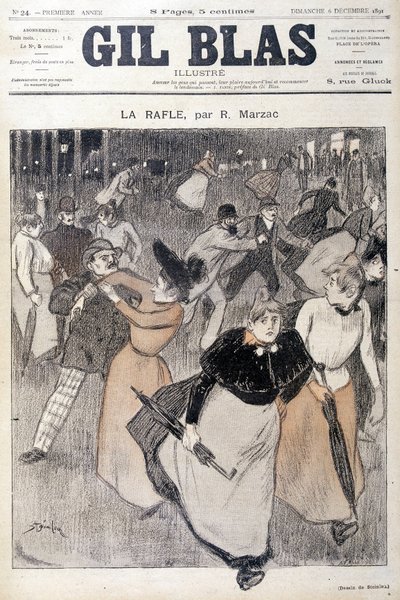 Steinlen tarafından Gil Blas, 6/12/1891