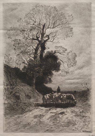 sürünün dönüşü by Theophile Narcisse Chauvel