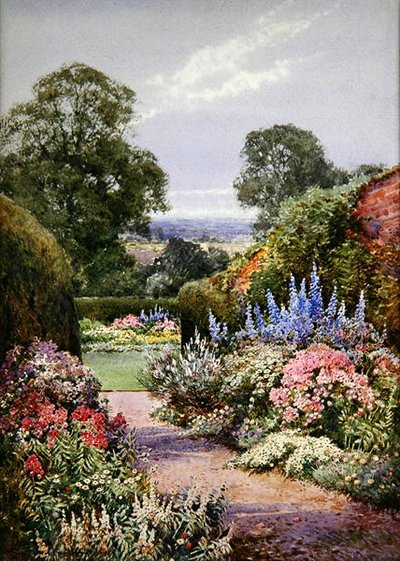 Henley, Oxfordshire yakınlarında (kağıt üzerine suluboya) by Theresa Sylvester Stannard