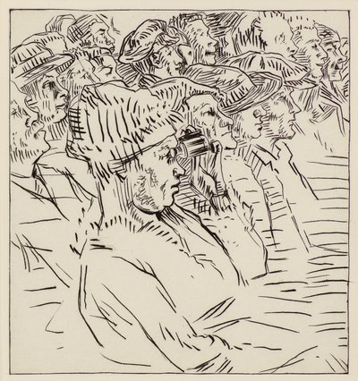 Tiyatro Seyirci, 20. yüzyıl (gravür) by Therese Lessore