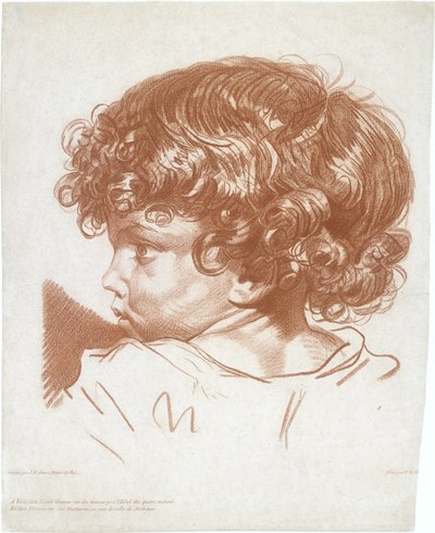 Çalışma, Bir Çocuğun Başkanı, ca. 1777. by Therèse Éléonore Lingée