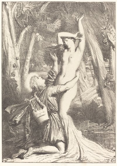 Apollon ve Defne by Théodore Chassériau