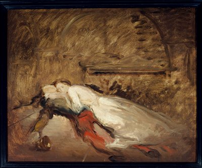 Les aşıklar Romeo ve Juliet V. Esquisse de Theodore Chasseriau (1819-1856) Güneş