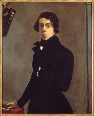 Sanatçının portresi Otoportre. Theodore Chasseriau (1819-1856) 1835 Sun tarafından tablo. 0,99x0,82 m - Sanatçının Otoportresi. Theodore Chasseriau