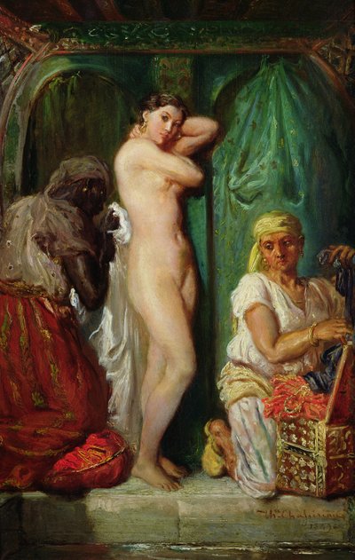 Haremdeki Hamam, 1849 by Théodore Chassériau