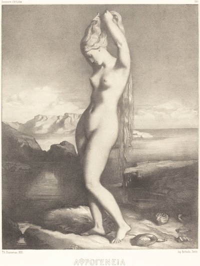 Yükselen Venüs by Théodore Chassériau