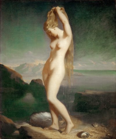 Yükselen Venüs, 1838. by Théodore Chassériau