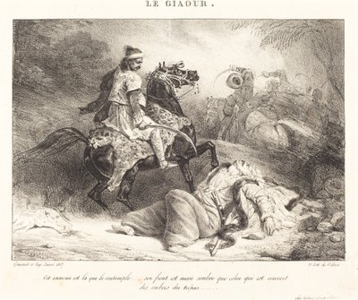 Le Giaour (Kafir) by Théodore Gericault and Eugène Louis Lami