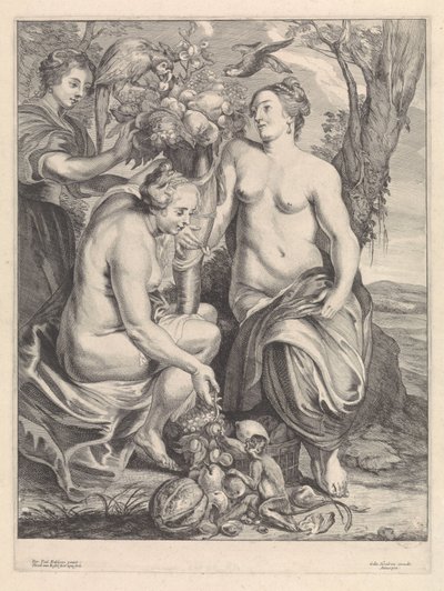 Bolluk boynuzu by Théodorus van Kessel