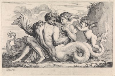 Siren ve Triton Mitolojik Figürleri (dizi başlığı) by Théodorus van Kessel