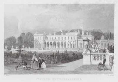 Clumber, Nottinghamshire (gravür) by Thomas (after) Allom