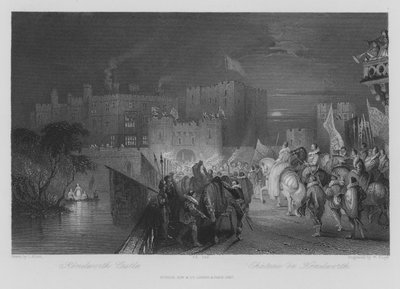 Kenilworth Kalesi (gravür) by Thomas (after) Allom