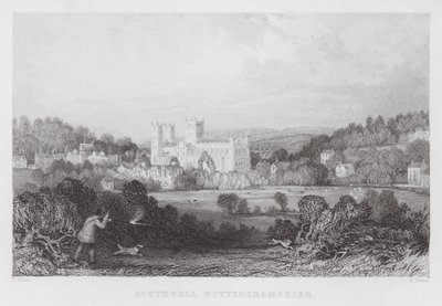 Southwell, Nottinghamshire (gravür) by Thomas (after) Allom