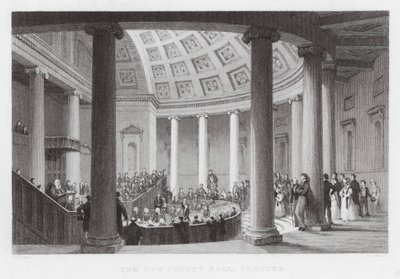 New County Hall, Chester (gravür) by Thomas (after) Allom