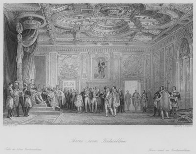 Taht odası, Fontainbleau (gravür) by Thomas (after) Allom