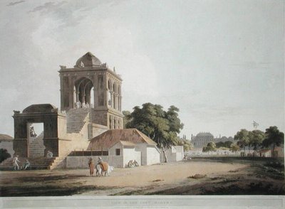 Kalede Görünüm, Madura, Thomas ve William (1769-1837) Daniell tarafından oyulmuş 