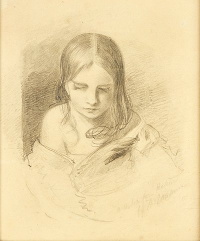 Ines Fletcher Olduğu Söylenen Doğadan Bir Eskiz (kalem) by Thomas (after) Lawrence
