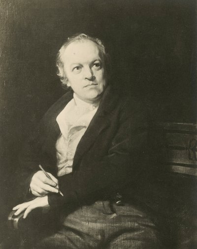 William Blake, İngiliz şair ve sanatçı (lito) by Thomas (after) Phillips