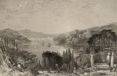 Boumeli Hisarı veya Avrupa Kalesi by Thomas Allom