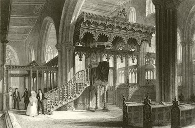 Sefton Church, Lancashire  by Thomas Allom