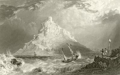 Aziz Michael Dağı, Cornwall by Thomas Allom