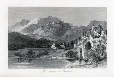 Bergama Akropolisi, 1882 by Thomas Allom