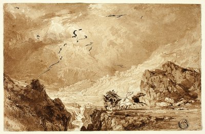 Alplerde Çalışkanlık by Thomas Allom