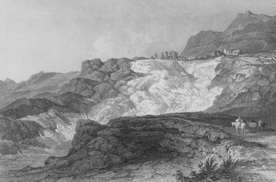 The Ruins of Hierapolis, now called Pambouk Kaleh, on the way from Laodicea  by Thomas Allom
