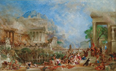 Korint Yağmalaması, 1870 by Thomas Allom