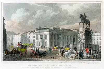 İyileştirmeler, Charing Cross, Westminster, Londra, 1828. by Thomas Barber