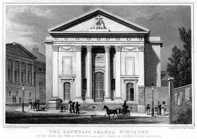 Katolik Şapeli, Finsbury, Londra, 1827. by Thomas Barber