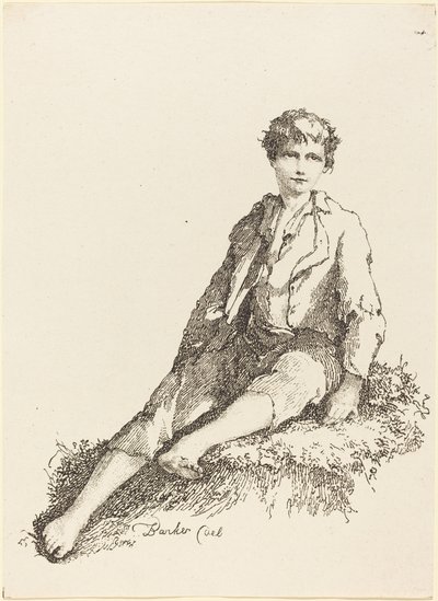 Oturan Genç Çocuk, 1803. by Thomas Barker