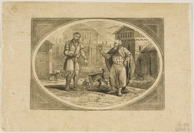 Masal: Bir Köpek Tarafından Isırılan Bir Adam by Thomas Bewick