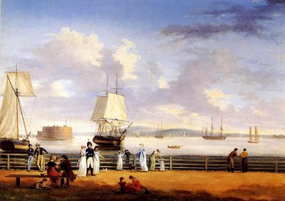 New York Limanı, 1810 dolayları by Thomas Birch