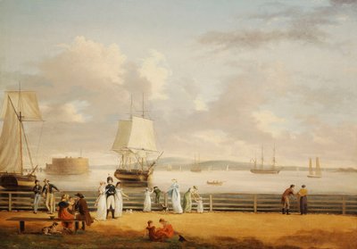 Pil ve Liman, New York, c.1811-1812 by Thomas Birch