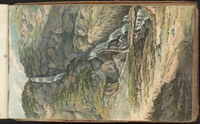Peyzaj ve Figür Çalışmaları Albümü. Şelale by Thomas Bradshaw