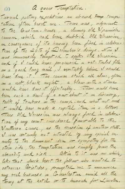 Thomas Butler Gunn Diaries- Cilt 15, sayfa 70, 12 Ocak 1861 by Thomas Butler Gunn