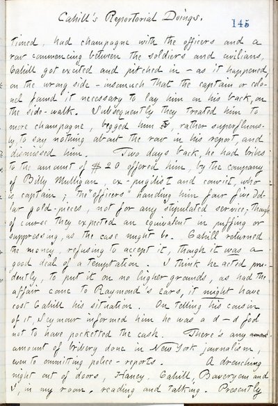 Thomas Butler Gunn Diaries- Cilt 16, sayfa 166, 10 Mayıs 1861 by Thomas Butler Gunn