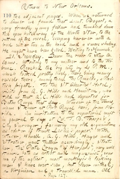 Thomas Butler Gunn Diaries- Cilt 21, sayfa 120, 20 Aralık 1862 by Thomas Butler Gunn